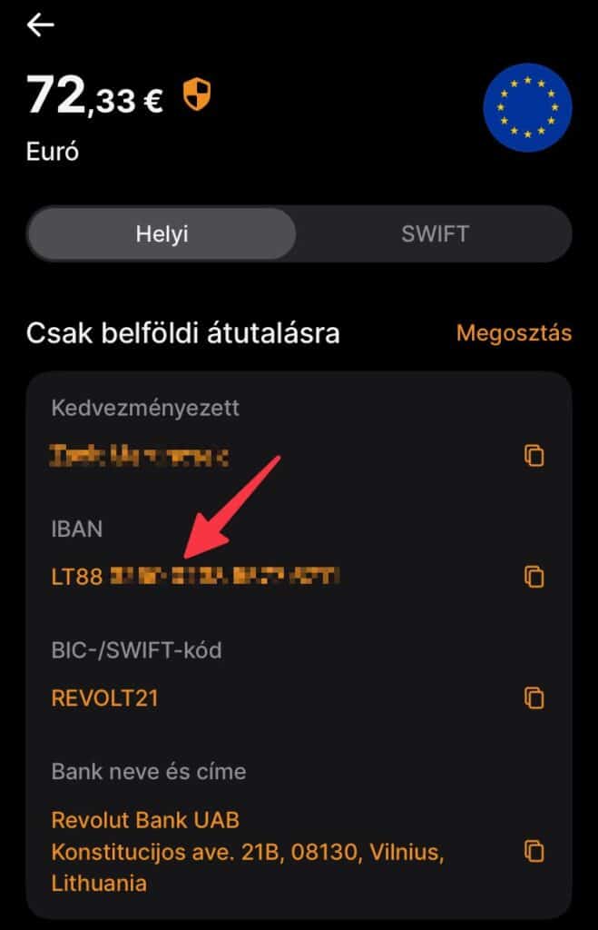 Utalás Revolut számlára – Martincsek Zsolt