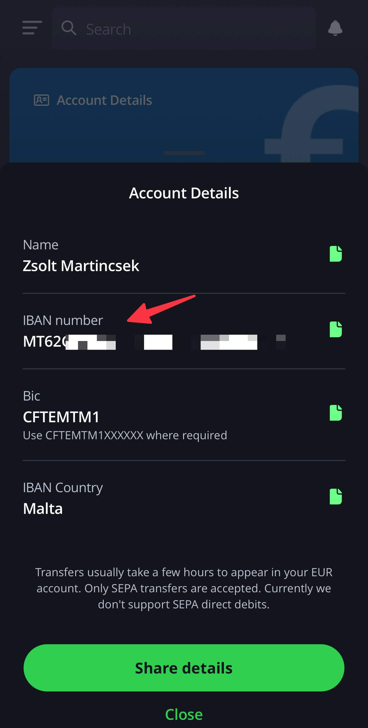 etoro euro beutalashoz banki adatok