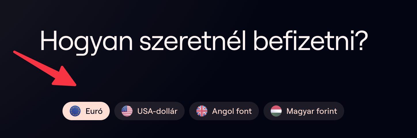 Lightyear befizetés deviza kiválasztása