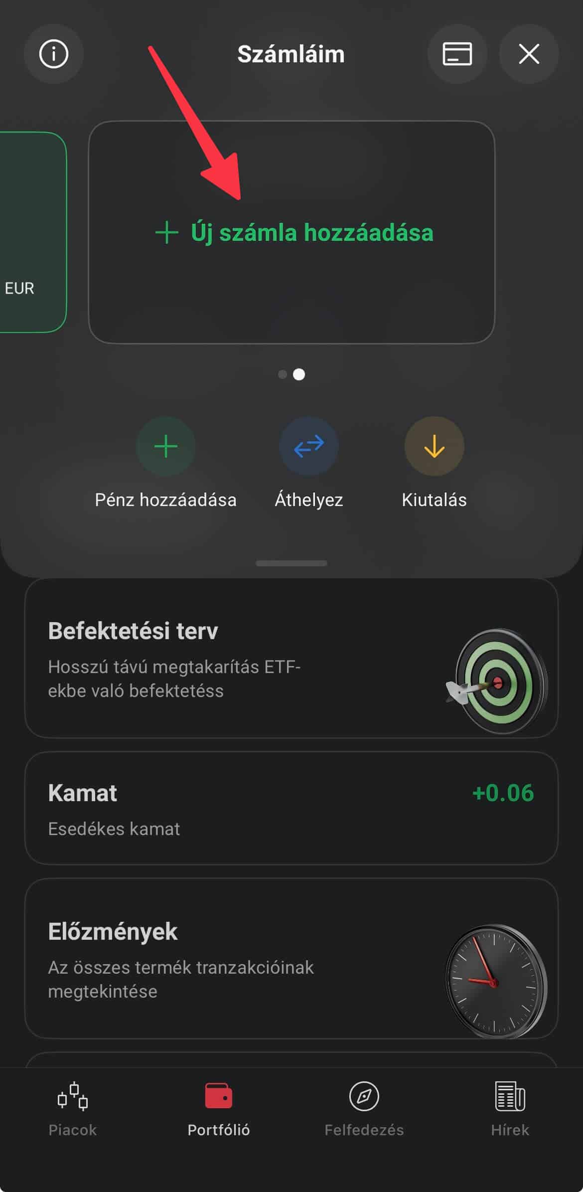 xtb uj deviza egyenleg letrehozasa