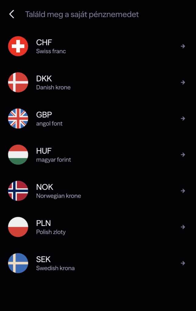 lightyear uj devizanemek listaja