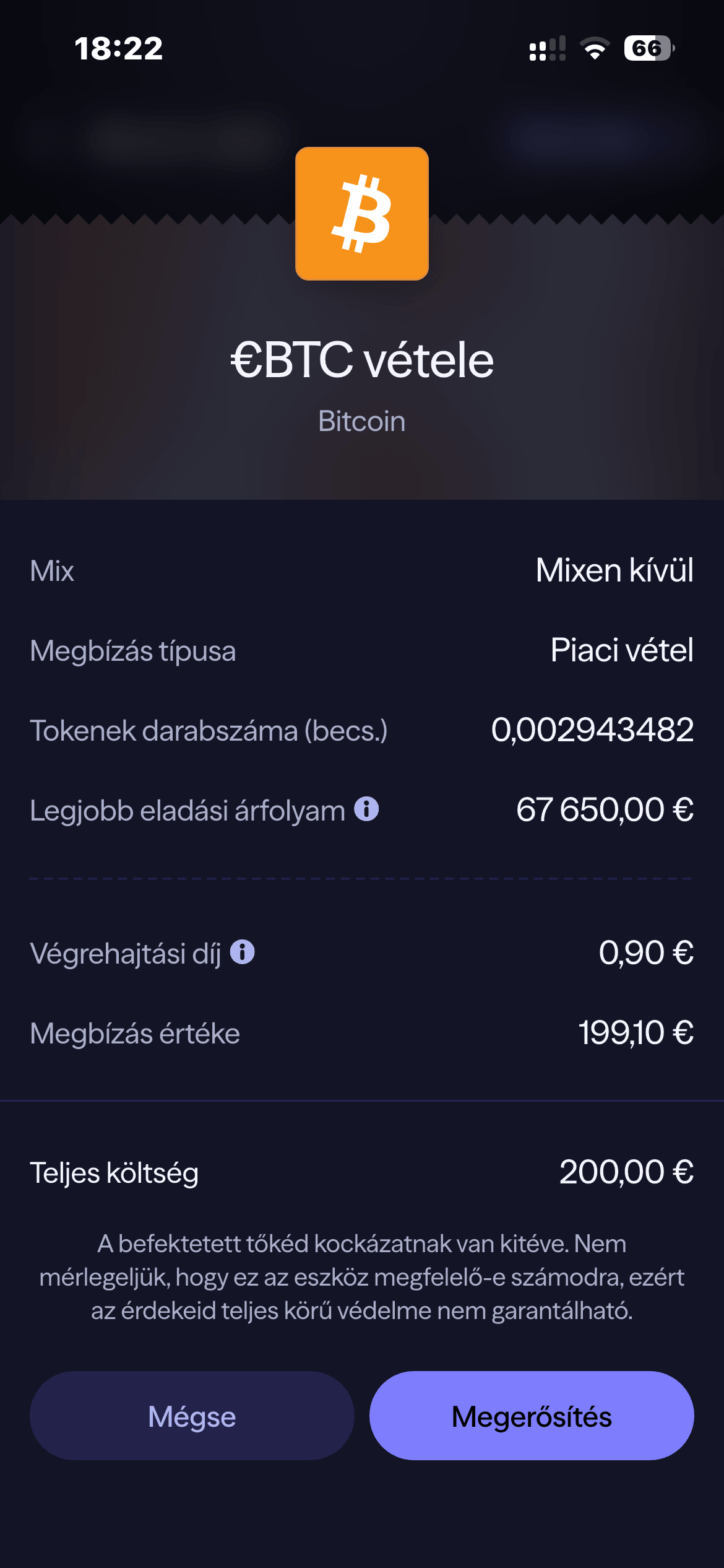 Kriptovaluta vétel megerősítése díjak